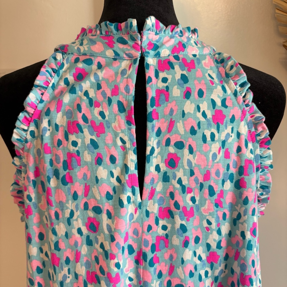 LILLY PULITZER Jerrica Swing Dress in Pink Blue Hottie Dottie! Great condition M - Picture 6 of 12